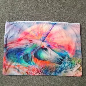 Unicorn queen size duvet cover and 2 pillow case shams